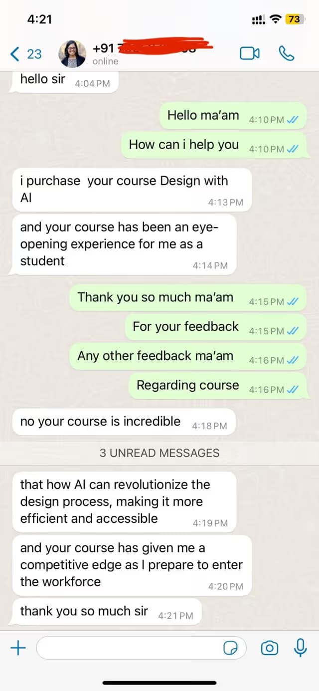 WallArc Academy student review screenshot 3